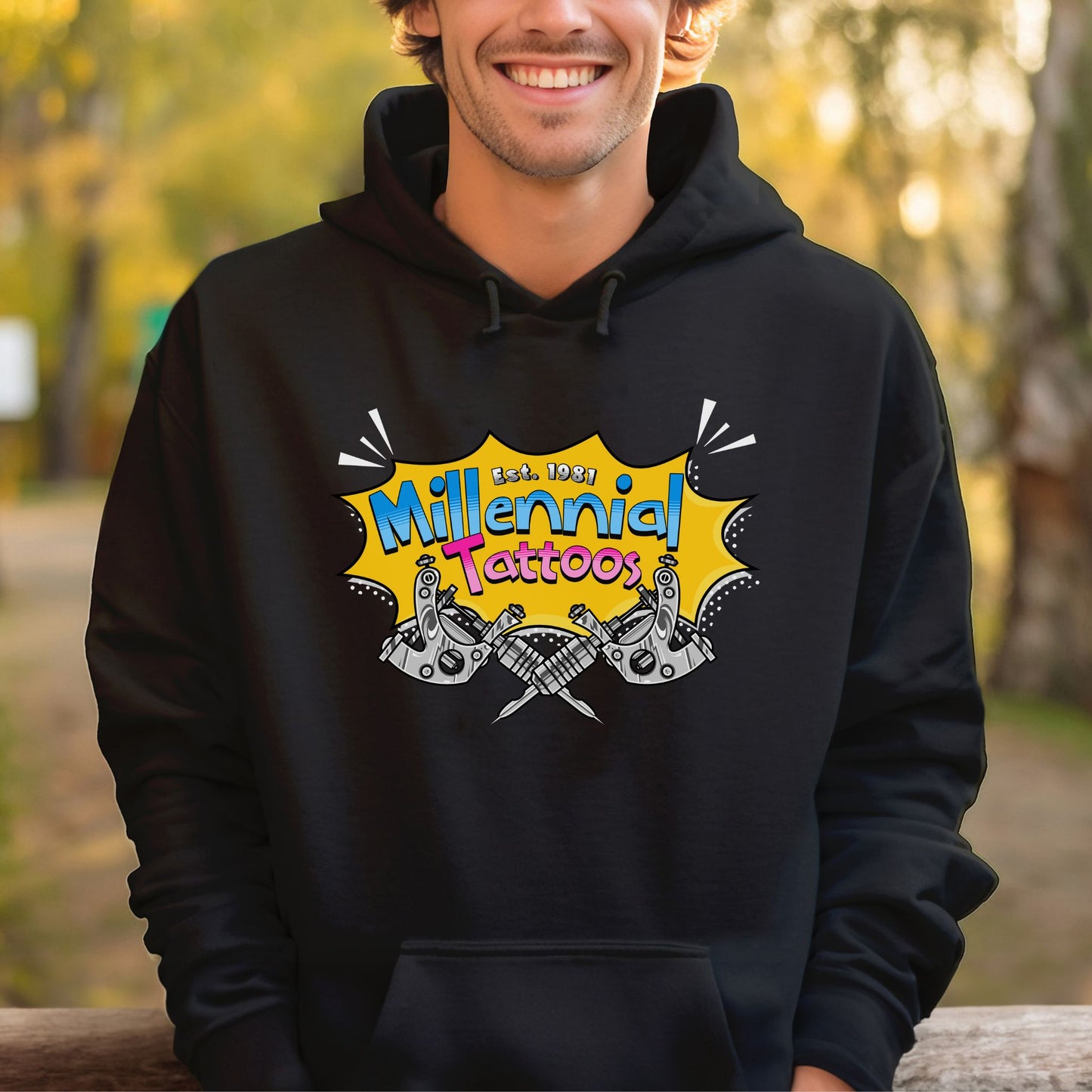 Millennial Tattoos | Unisex Hooded Sweatshirt