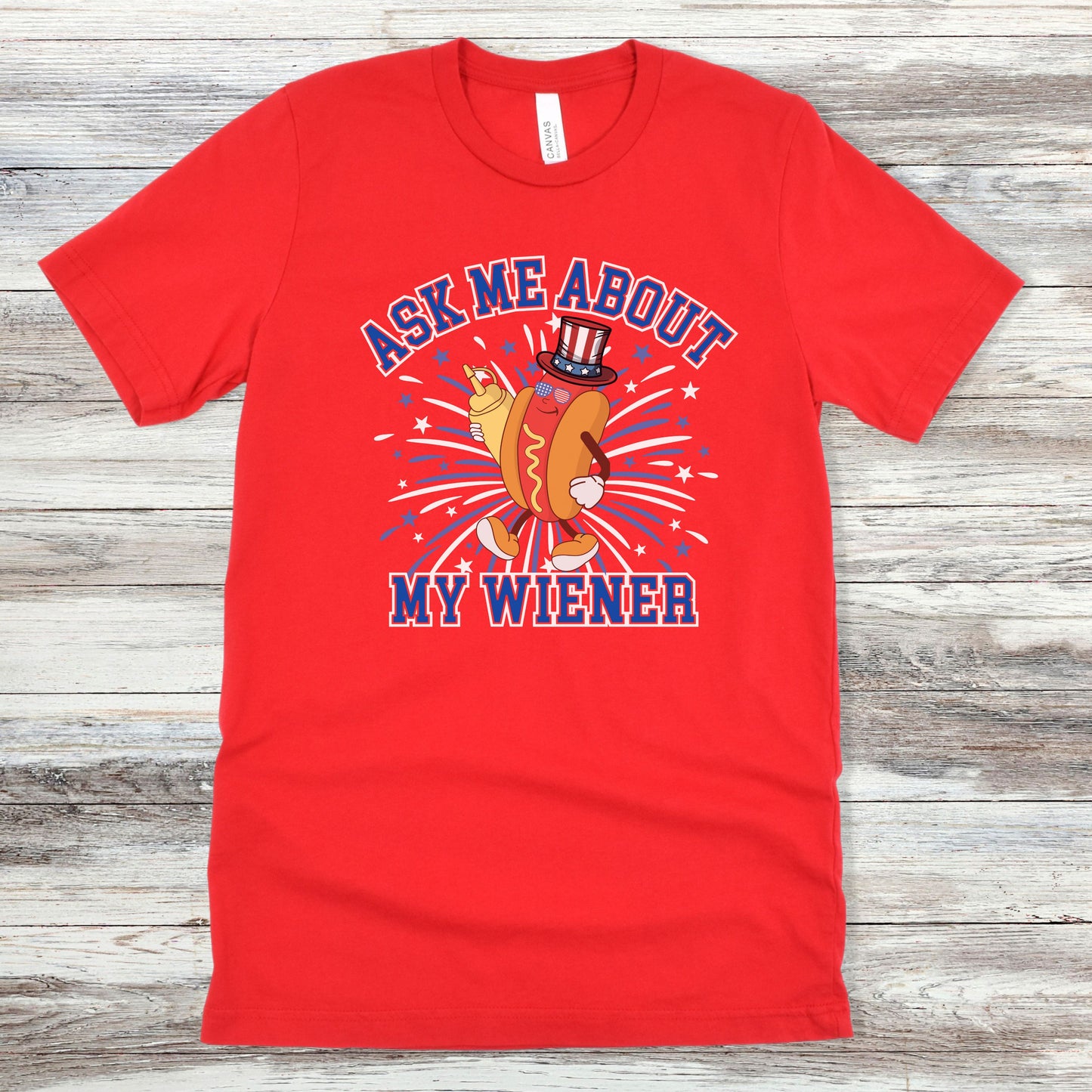 Ask Me About My Wiener | Unisex Jersey Short Sleeve Tee