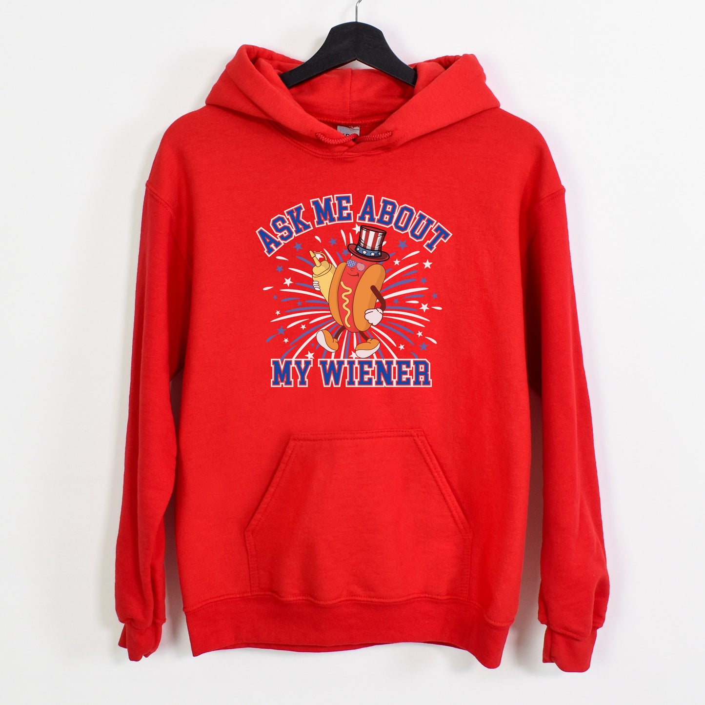 Ask Me About My Wiener | Unisex Hooded Sweatshirt