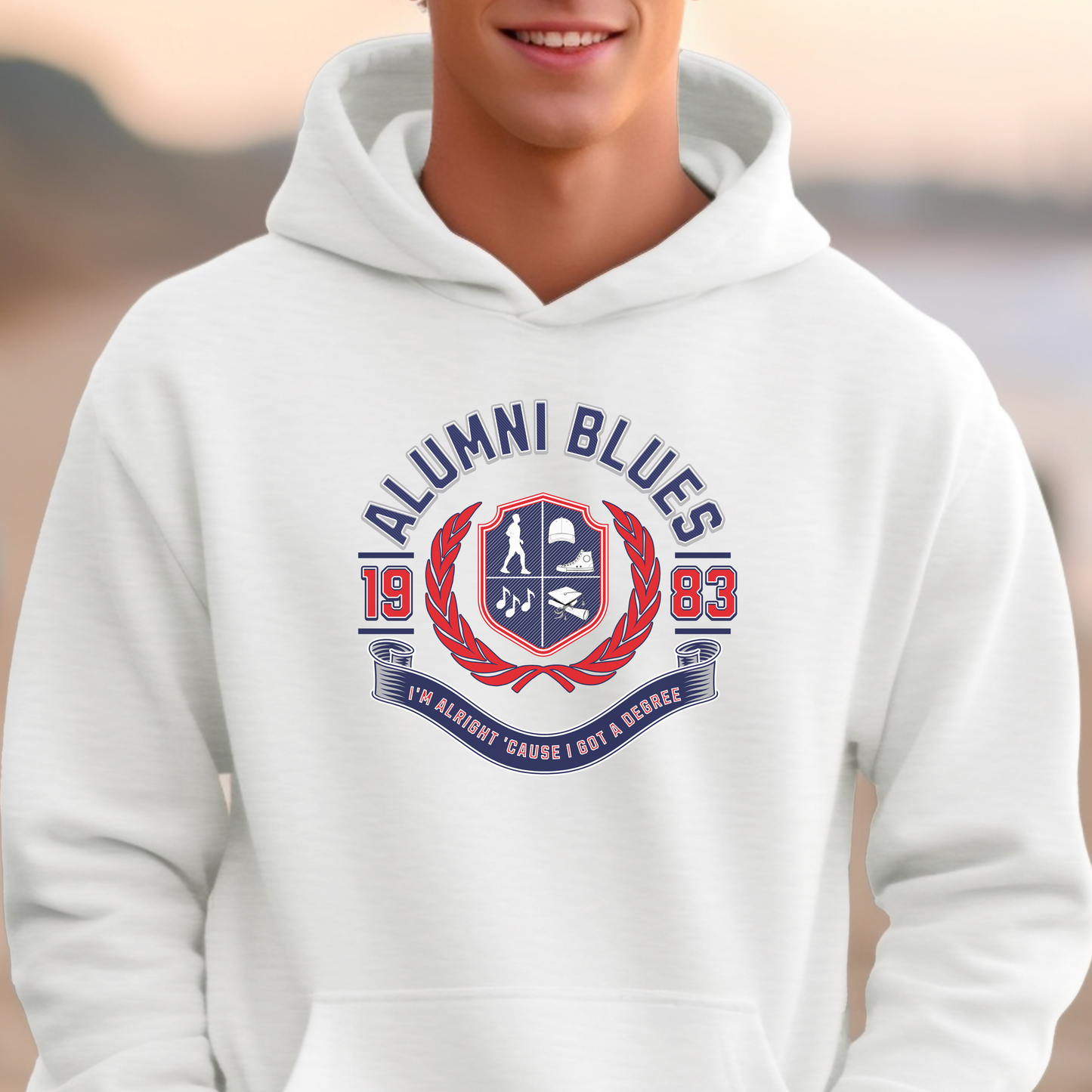 Alumni Blues | Unisex Hooded Sweatshirt