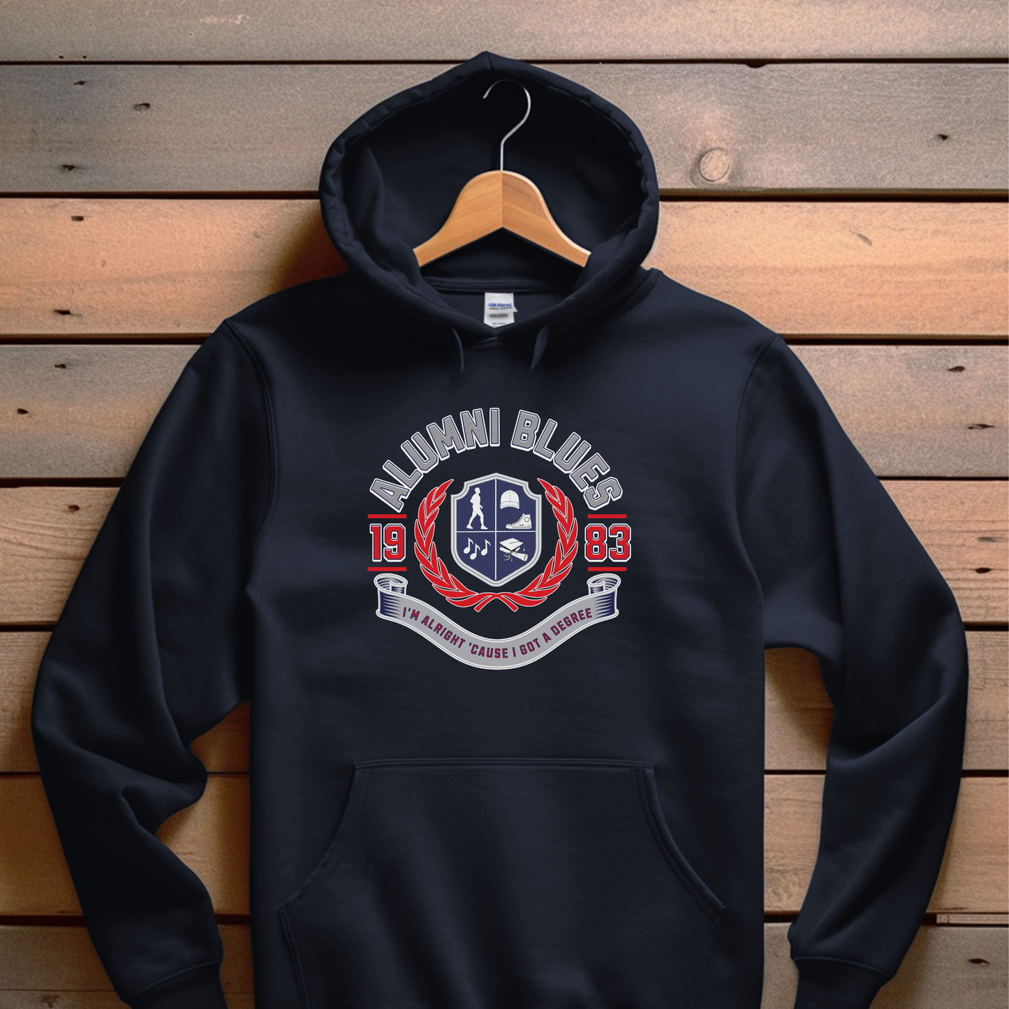 Alumni Blues | Unisex Hooded Sweatshirt