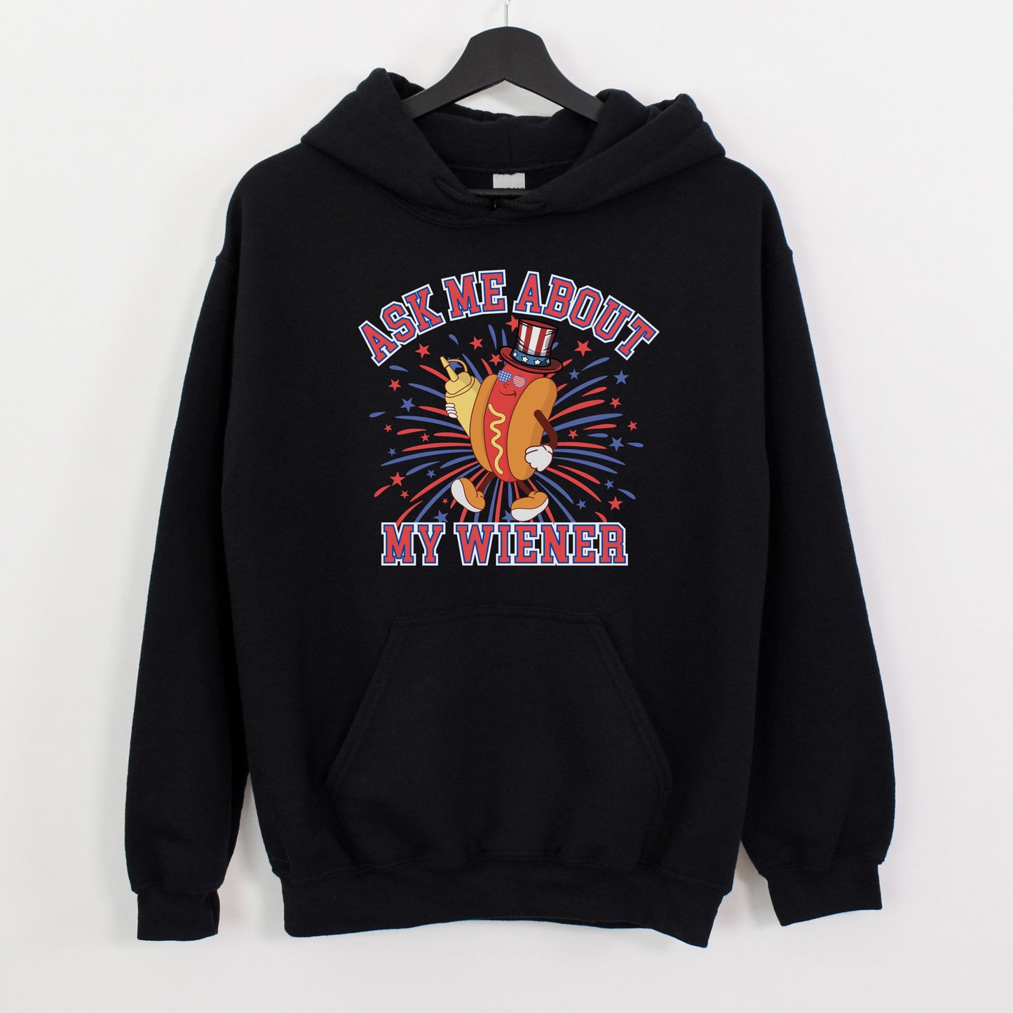 Ask Me About My Wiener | Unisex Hooded Sweatshirt