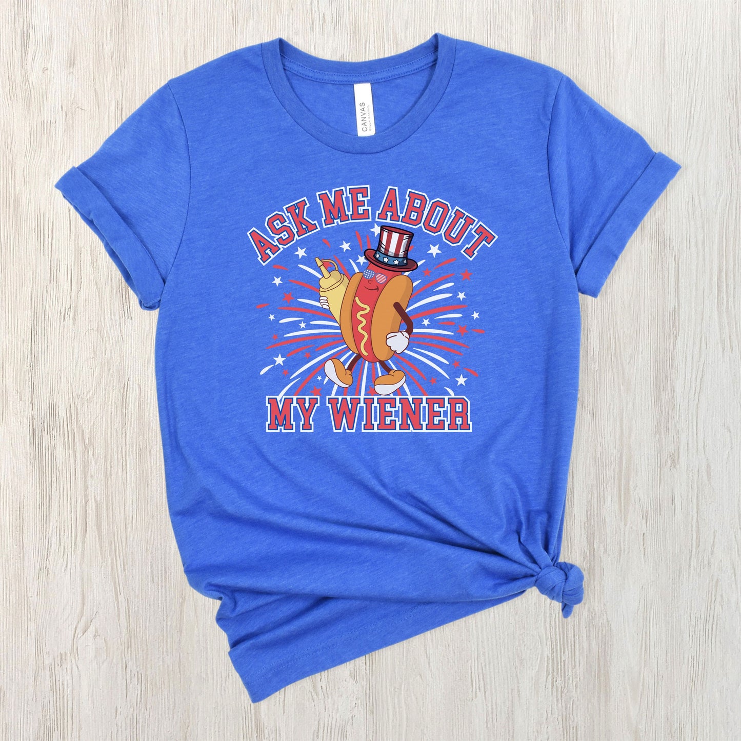 Ask Me About My Wiener | Unisex Jersey Short Sleeve Tee