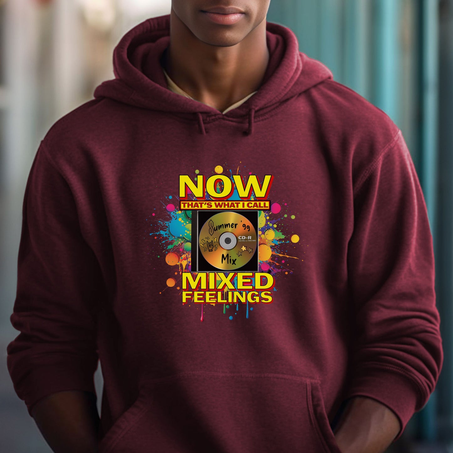 Now That's What I Call Mixed Feelings | Unisex Hooded Sweatshirt