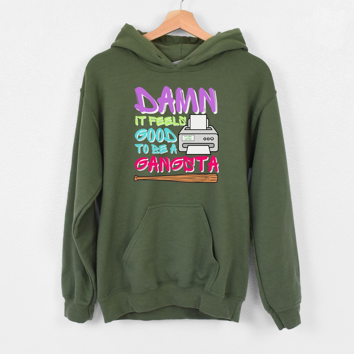 Damn It Feels Good to Be a Gangsta | Unisex Hooded Sweatshirt