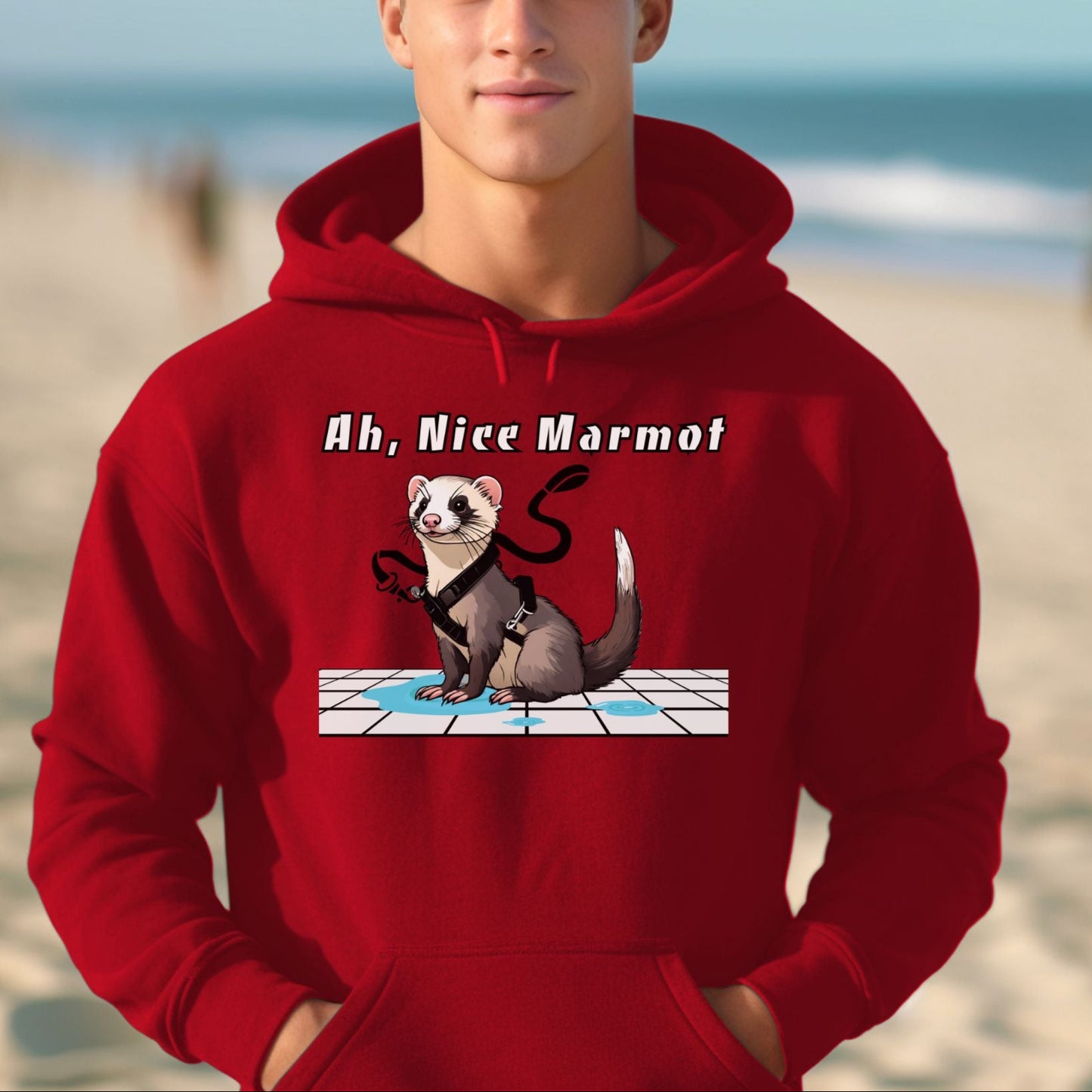 Ah, Nice Marmot | Unisex Hooded Sweatshirt