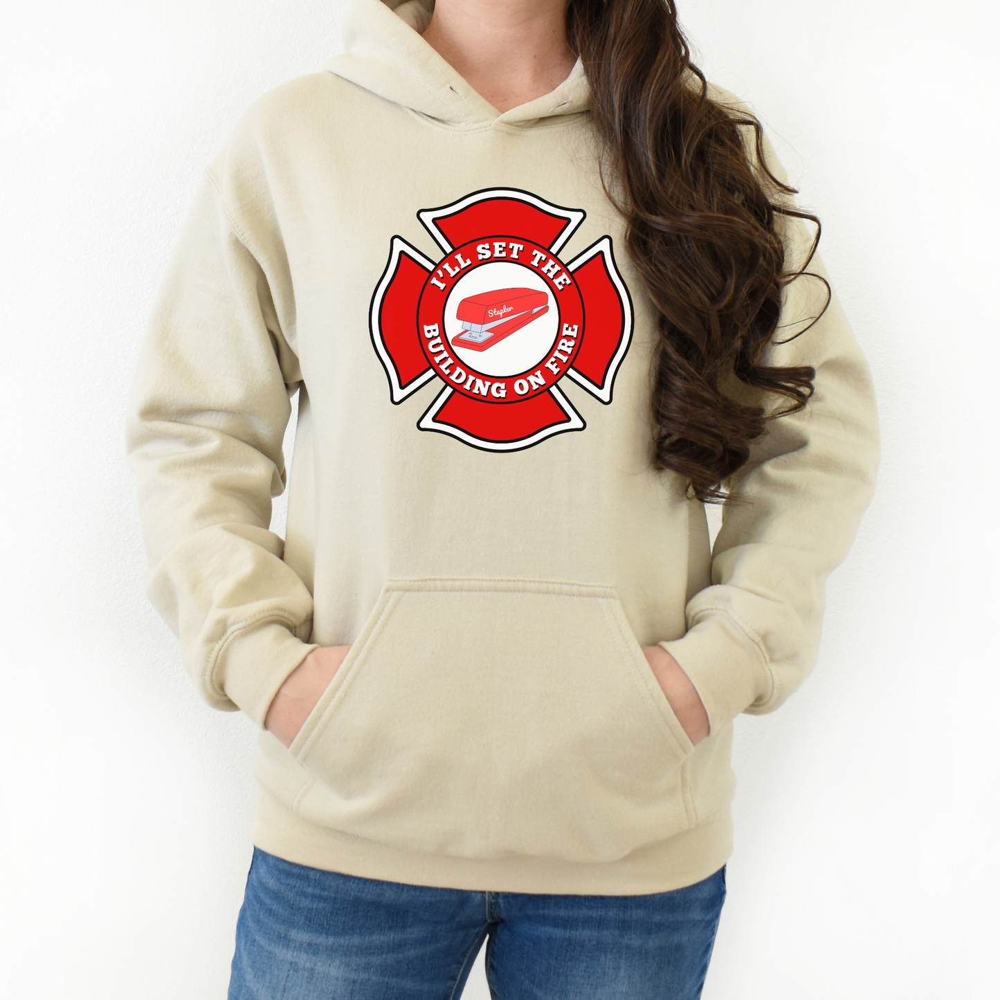 I'll Set the Building On Fire | Unisex Hooded Sweatshirt