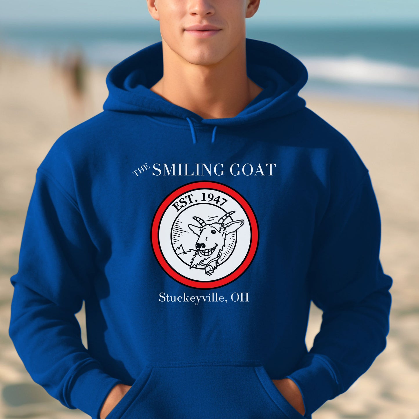 The Smiling Goat | Unisex Hooded Sweatshirt