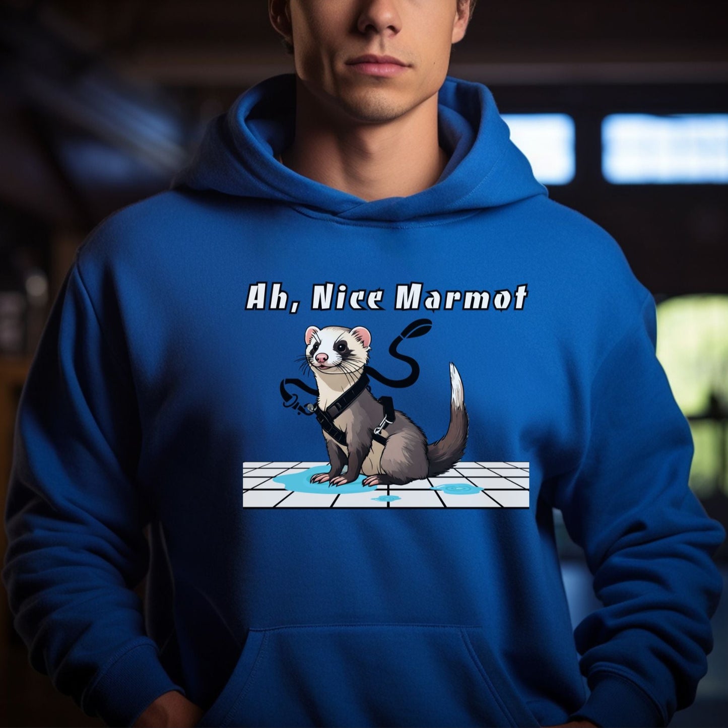 Ah, Nice Marmot | Unisex Hooded Sweatshirt