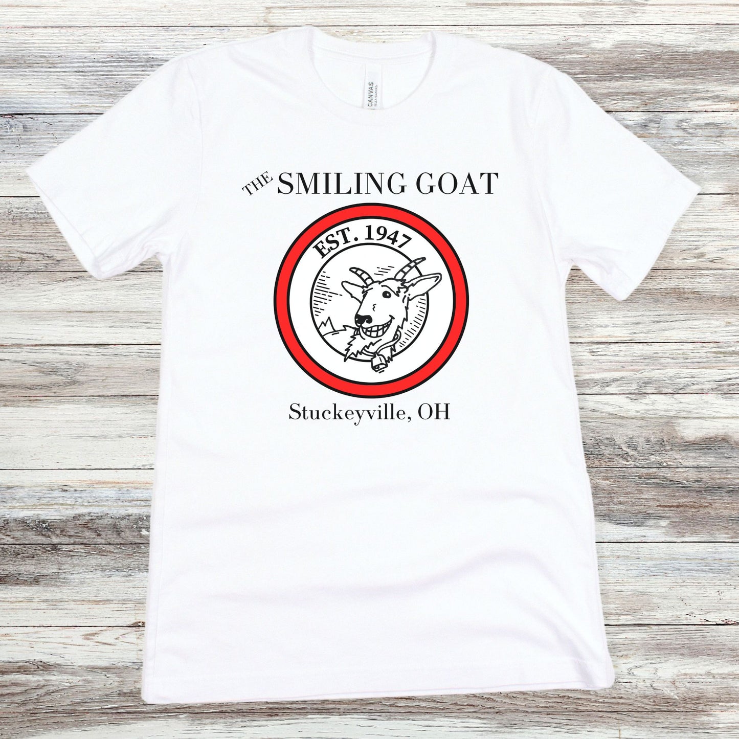 The Smiling Goat | Unisex Jersey Short Sleeve Tee