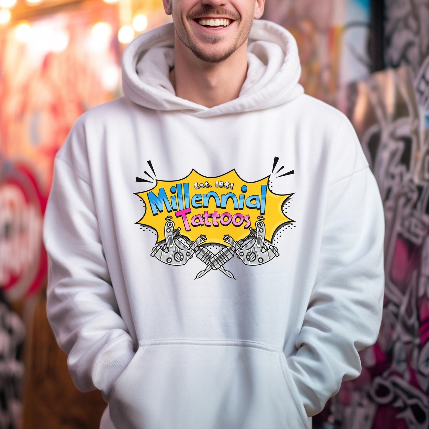 Millennial Tattoos | Unisex Hooded Sweatshirt
