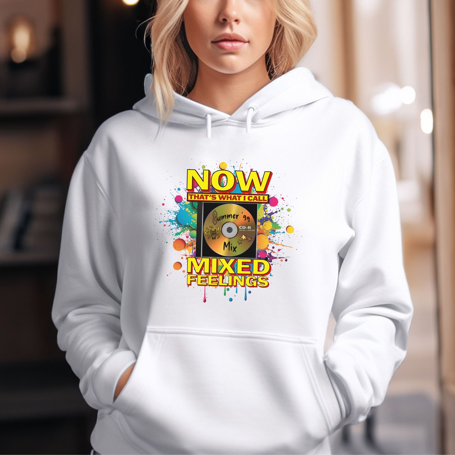 Now That's What I Call Mixed Feelings | Unisex Hooded Sweatshirt